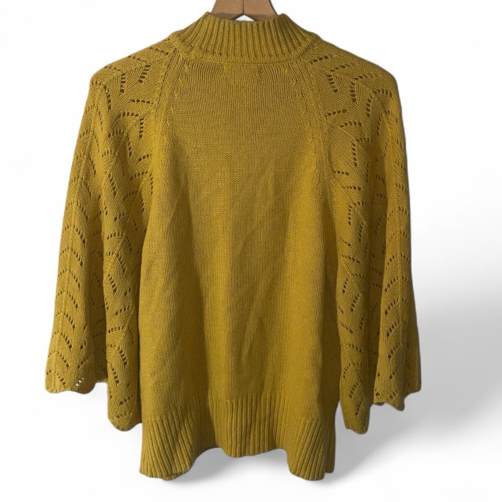 Z1- Jessica London Mustard Cowl Neck Sweater Women’s 14/16 - Picture 2 of 3